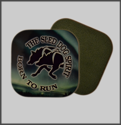 Sled Dog Spirit Glossy Coaster